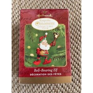 Hallmark Keepsake Bell Bearing Elf 2000 Christmas Ornament Collectors Club